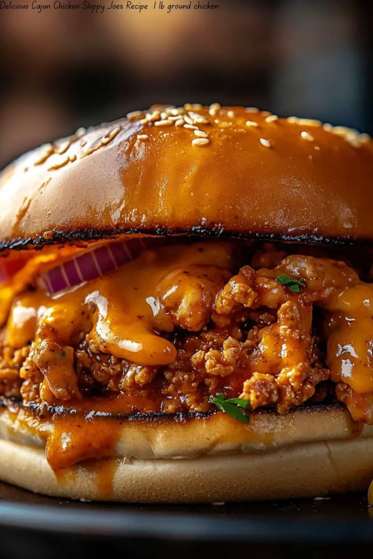 Delicious Cajun Chicken Sloppy Joes Recipe