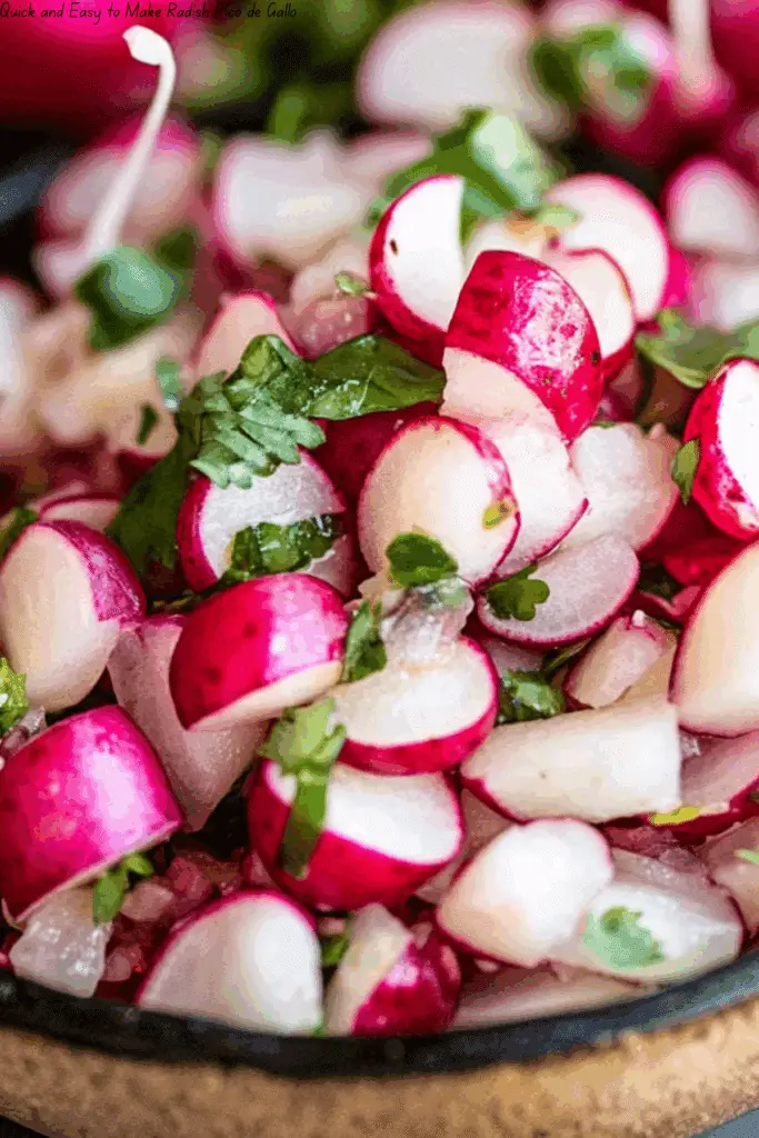 Quick and Easy to Make Radish Pico de Gallo