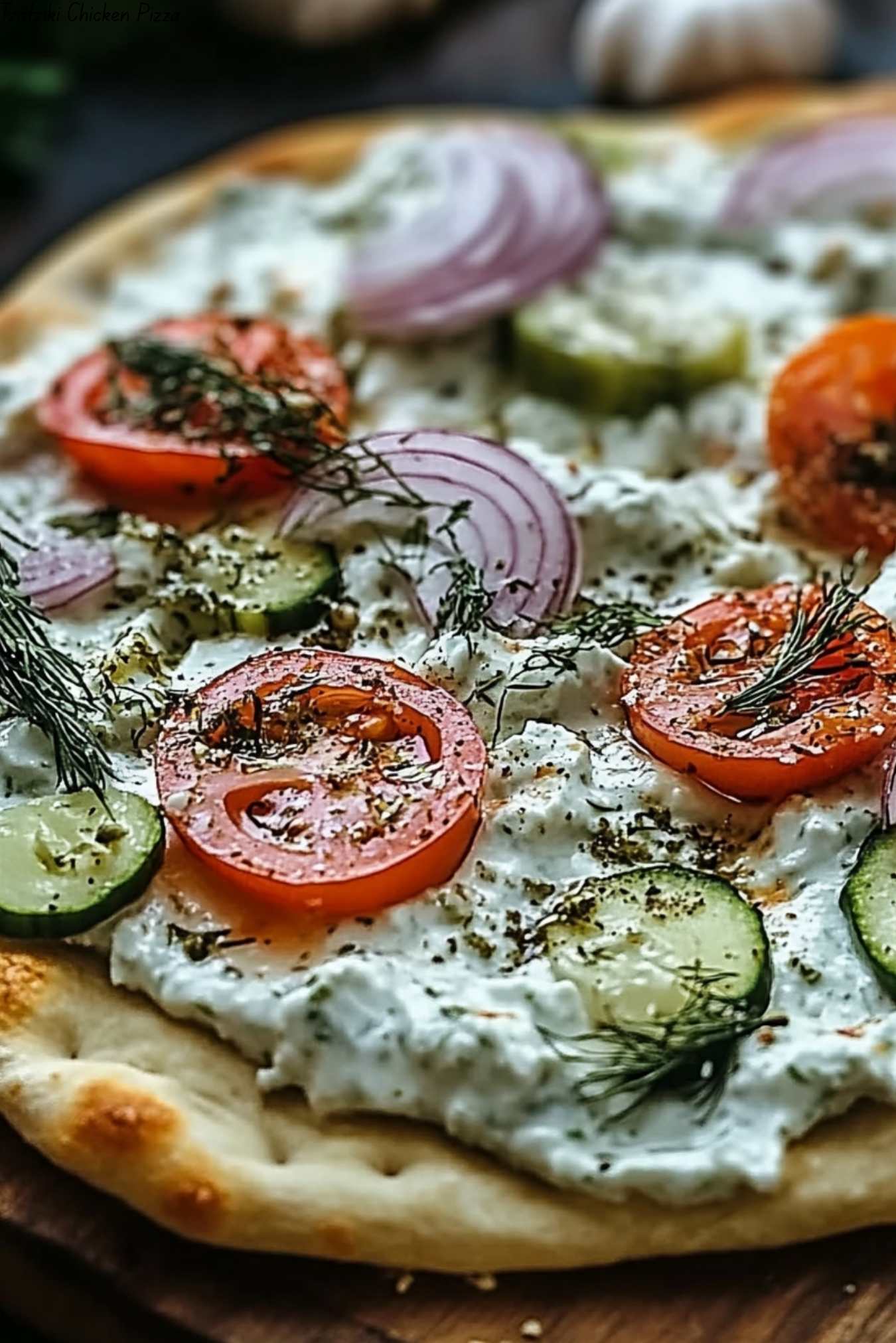 Tzatziki Chicken Pizza