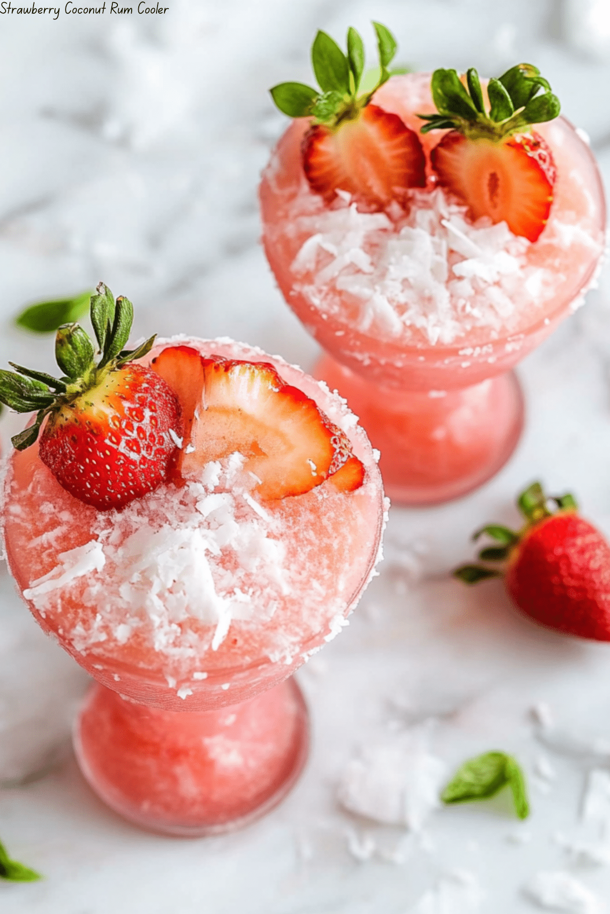 Strawberry Coconut Rum Cooler