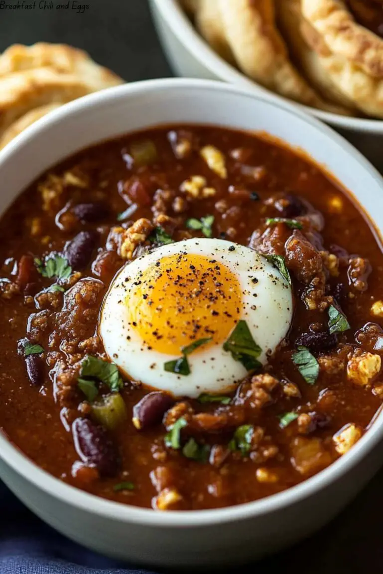 Breakfast Chili and Eggs