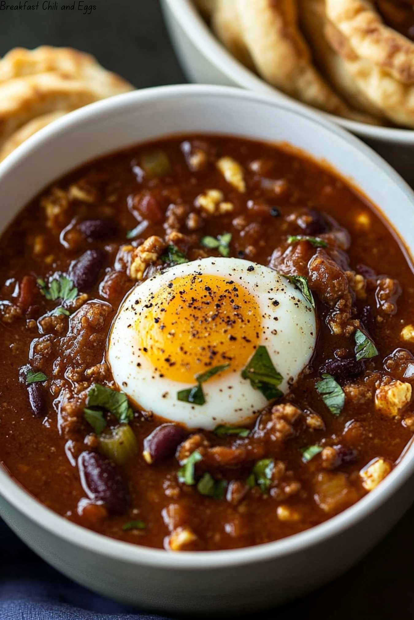 Breakfast Chili and Eggs