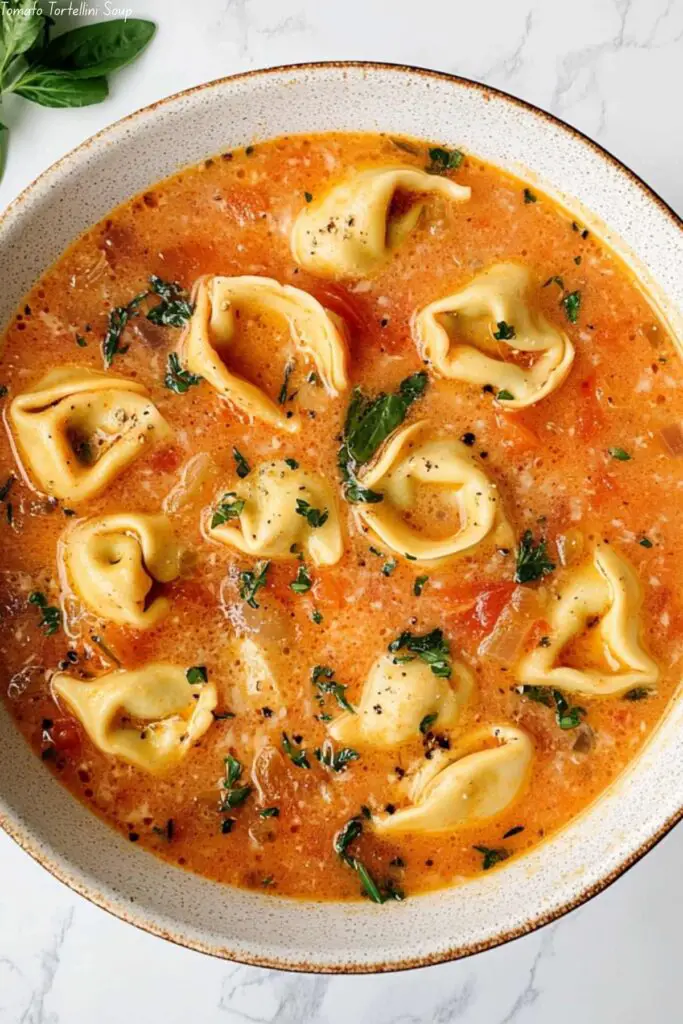 Tomato Tortellini Soup