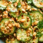 Cucumbers in Spicy Peanut Sauce