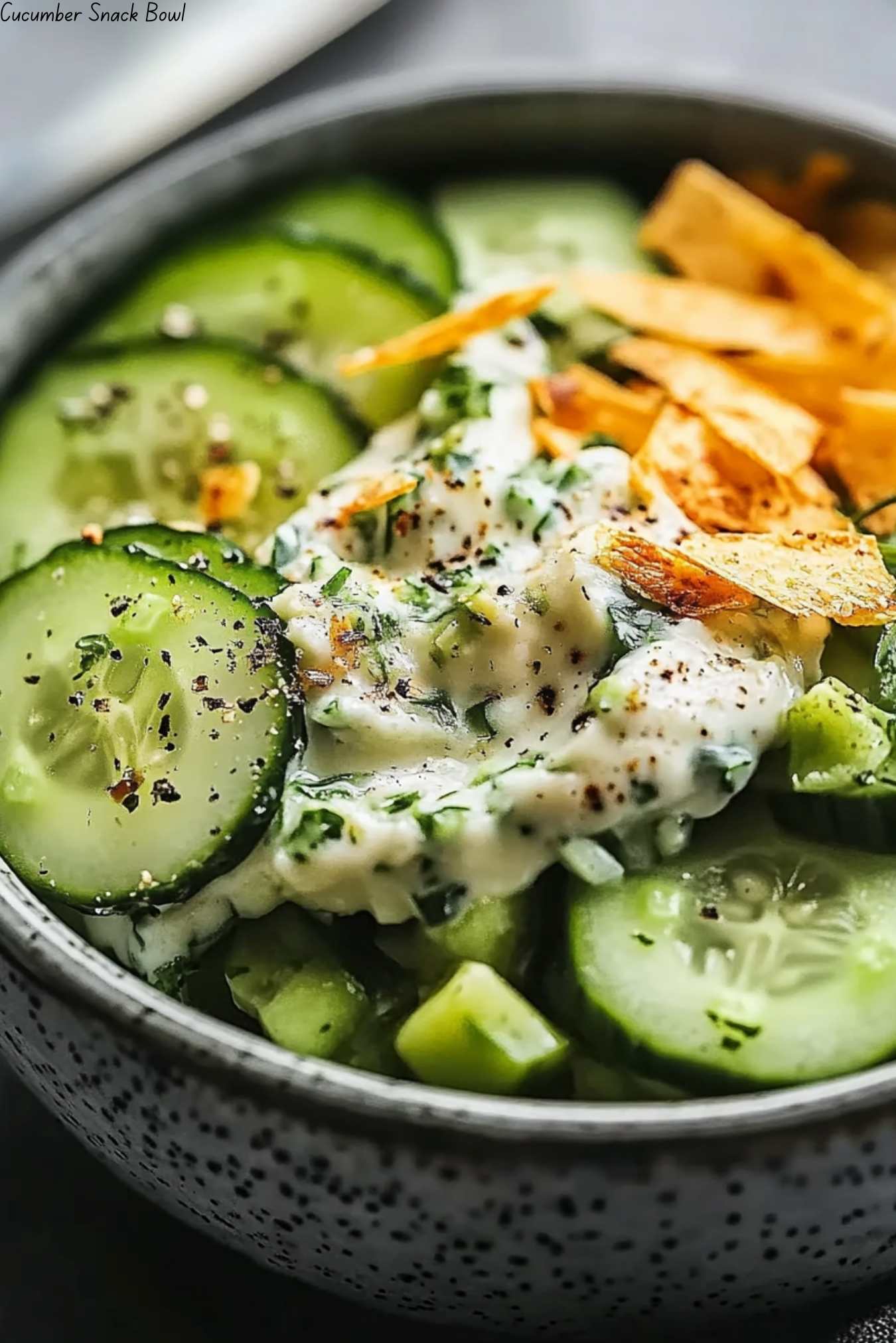 Cucumber Snack Bowl