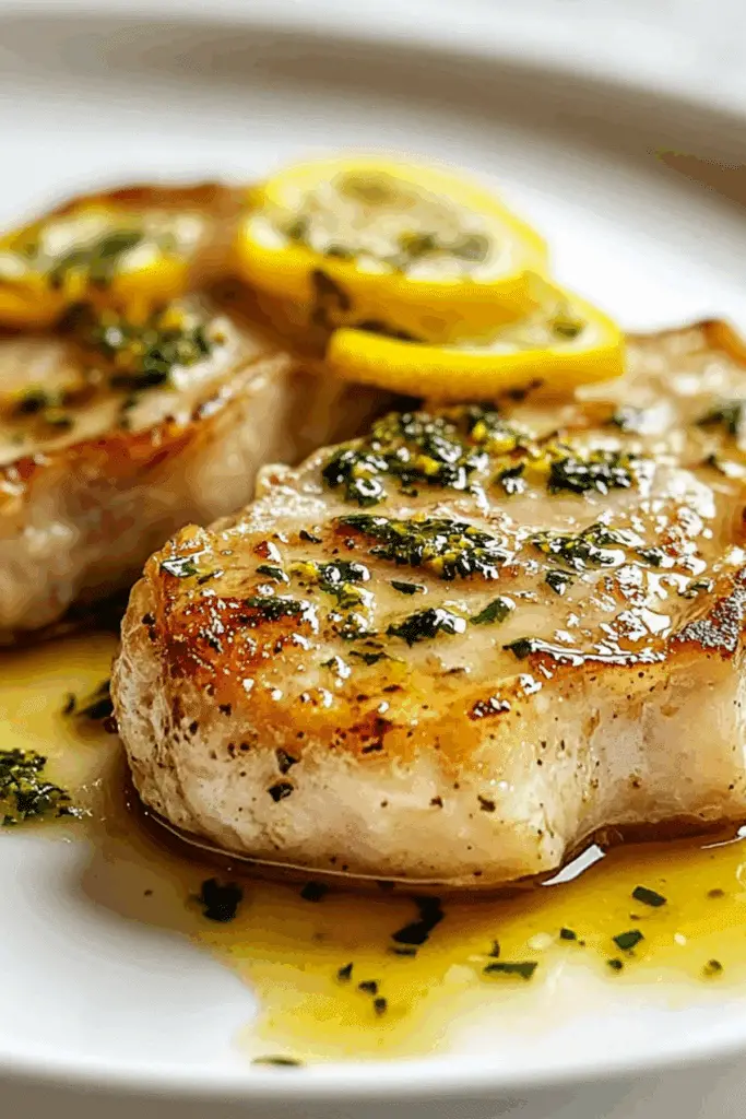 Lemon Butter Pork Chops