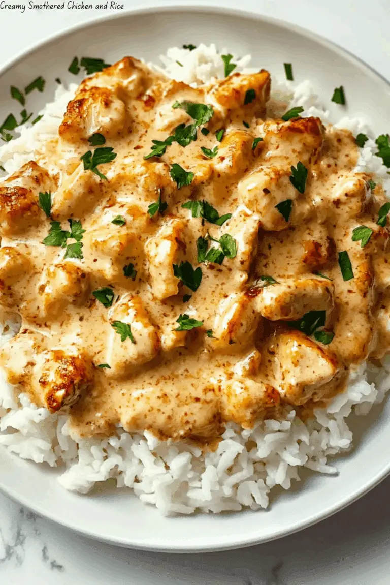 Creamy Smothered Chicken and Rice