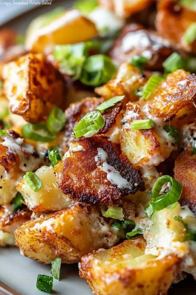 Crispy Smashed Potato Salad