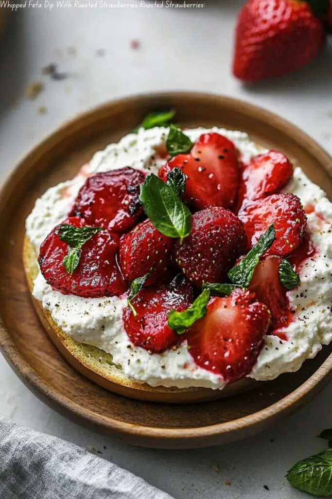 Whipped Feta Dip With Roasted Strawberries