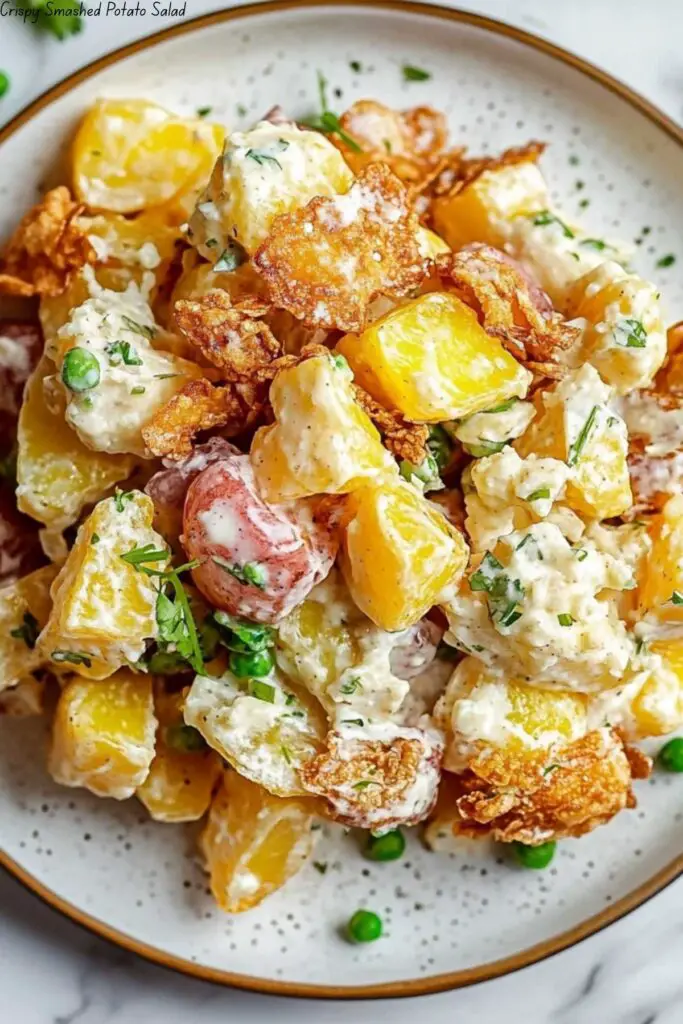 Crispy Smashed Potato Salad