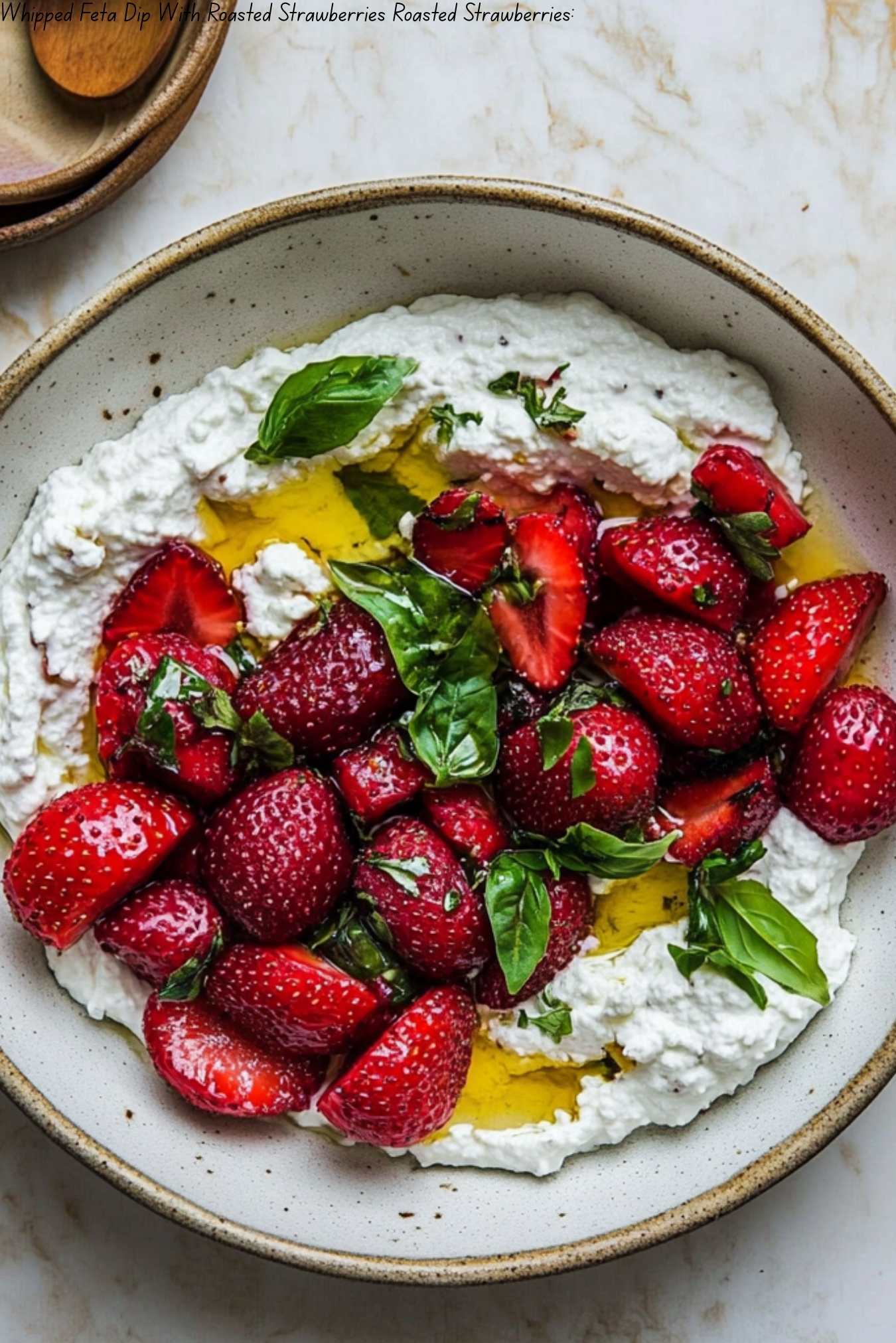 Whipped Feta Dip With Roasted Strawberries