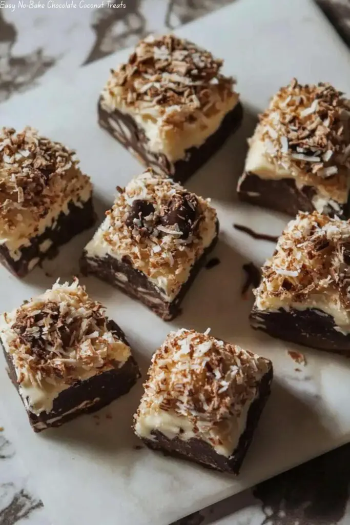 Easy No-Bake Chocolate Coconut Treats