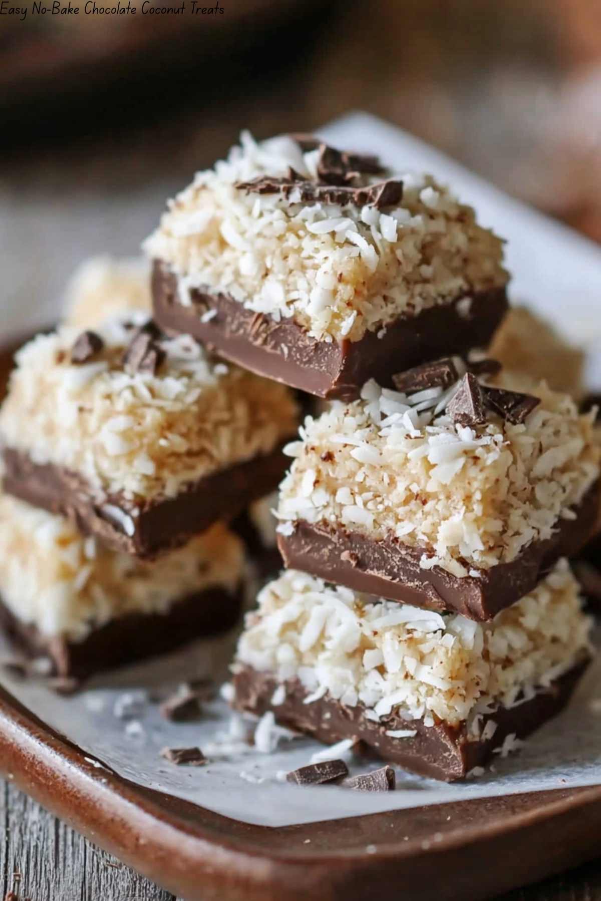 Easy No-Bake Chocolate Coconut Treats