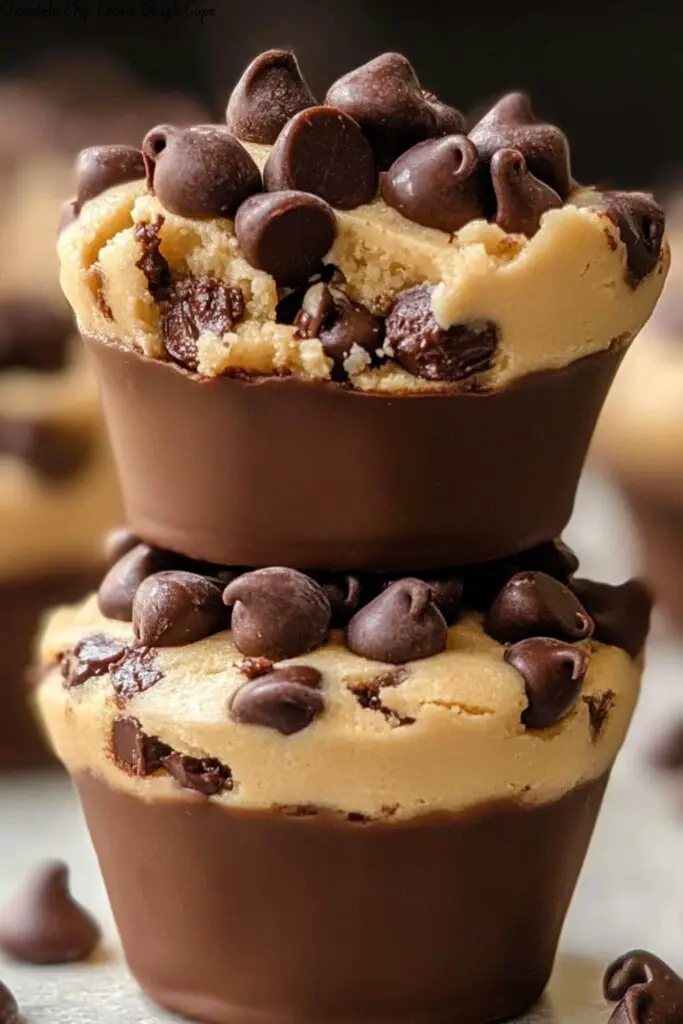 Chocolate Chip Cookie Dough Cups