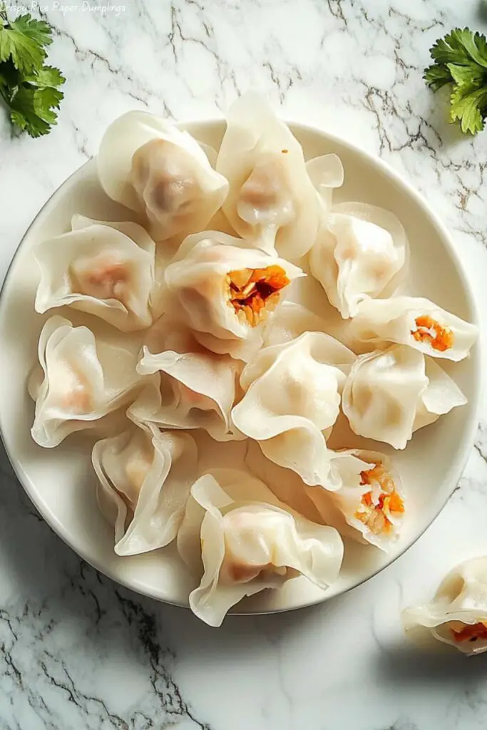 Crispy Rice Paper Dumplings