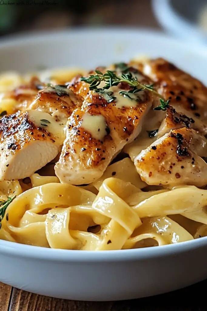 Chicken with Buttered Noodles
