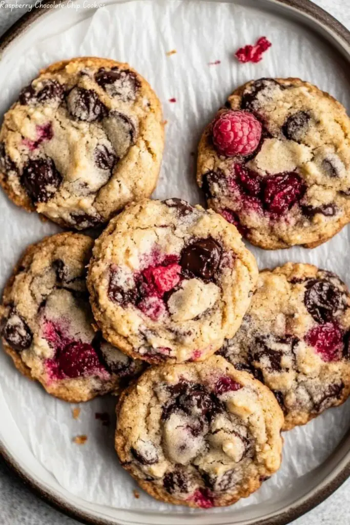 Raspberry Chocolate Chip Cookies
