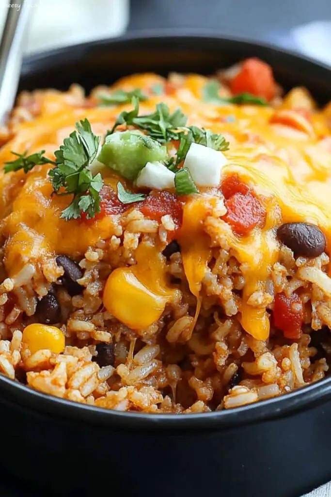 Cheesy Taco Rice Recipe