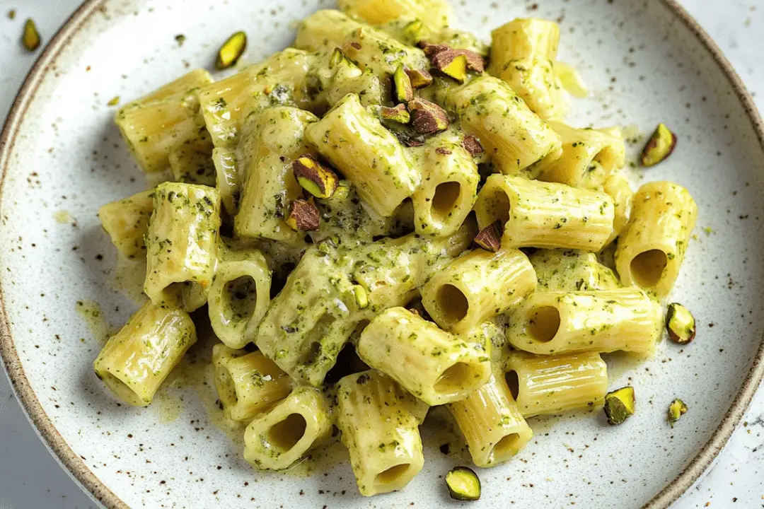 Sicilian Pasta with Creamy Pistachio Sauce