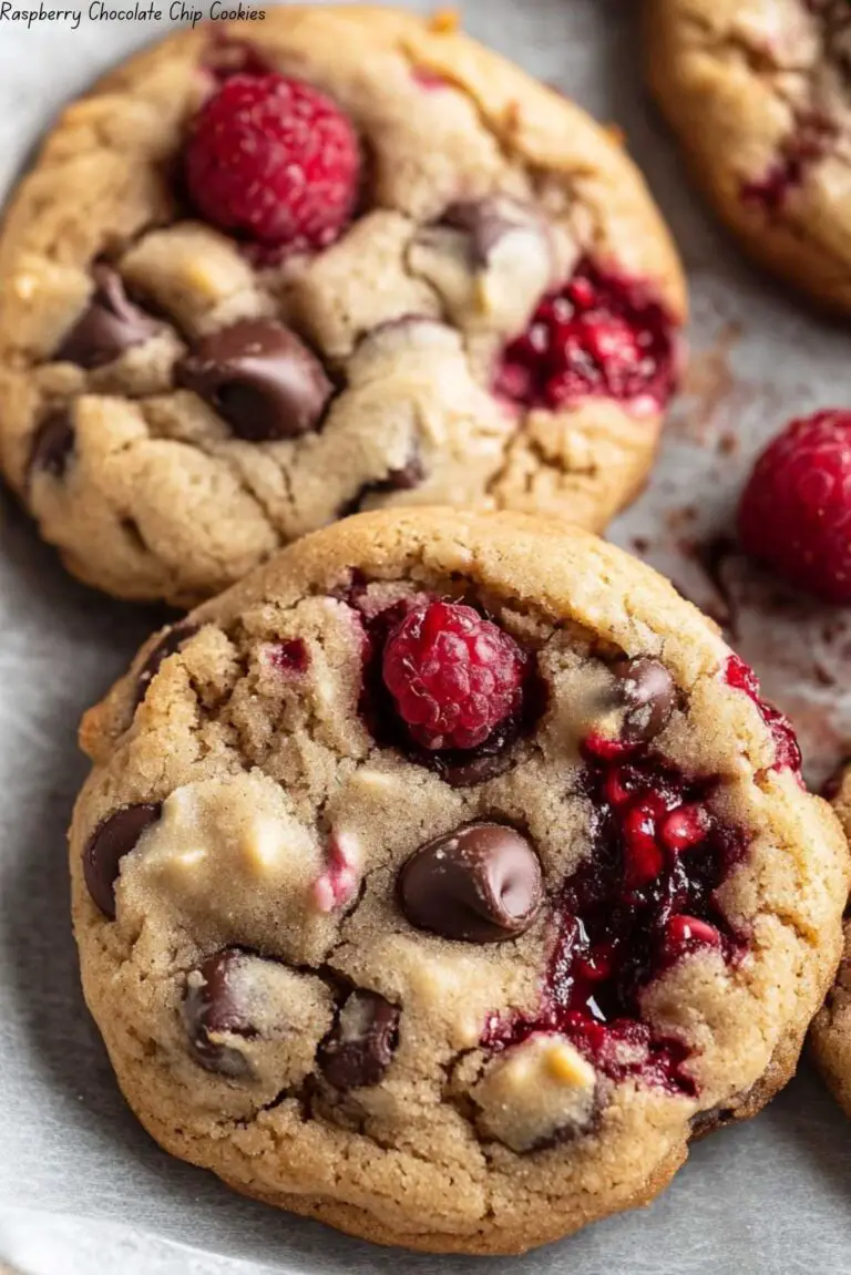Raspberry Chocolate Chip Cookies
