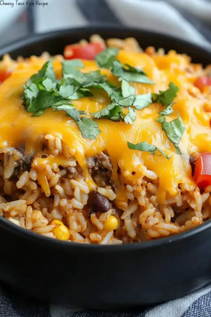 Cheesy Taco Rice Recipe