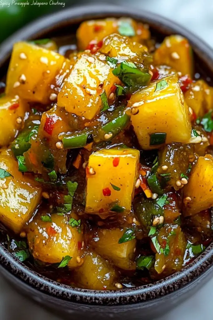 Spicy Pineapple Jalapeño Chutney