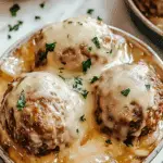Crock Pot French Onion Meatballs