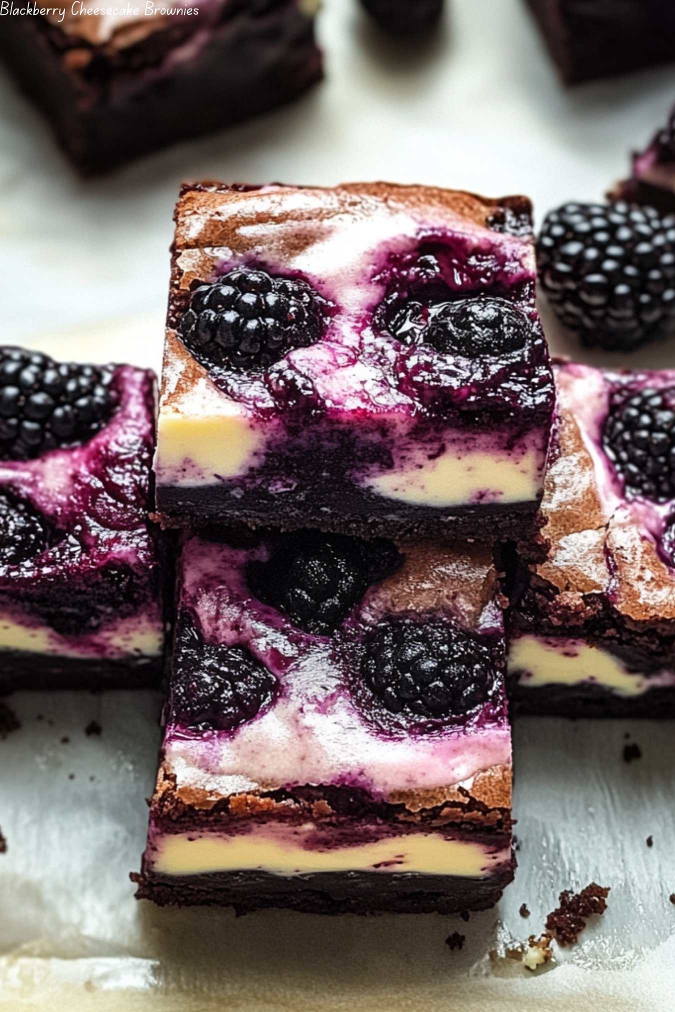 Blackberry Cheesecake Brownies