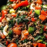 Mediterranean Ground Beef Stir Fry