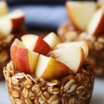 Almond Butter Apple Cinnamon Baked Oatmeal Cups
