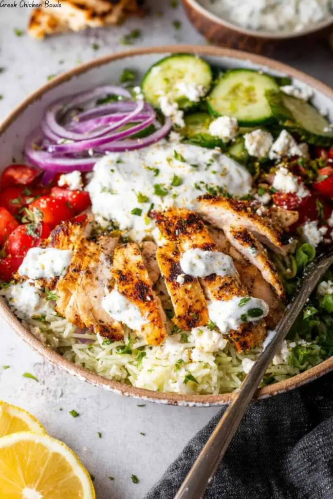 Greek Chicken Bowls