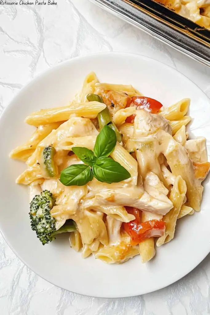 Rotisserie Chicken Pasta Bake