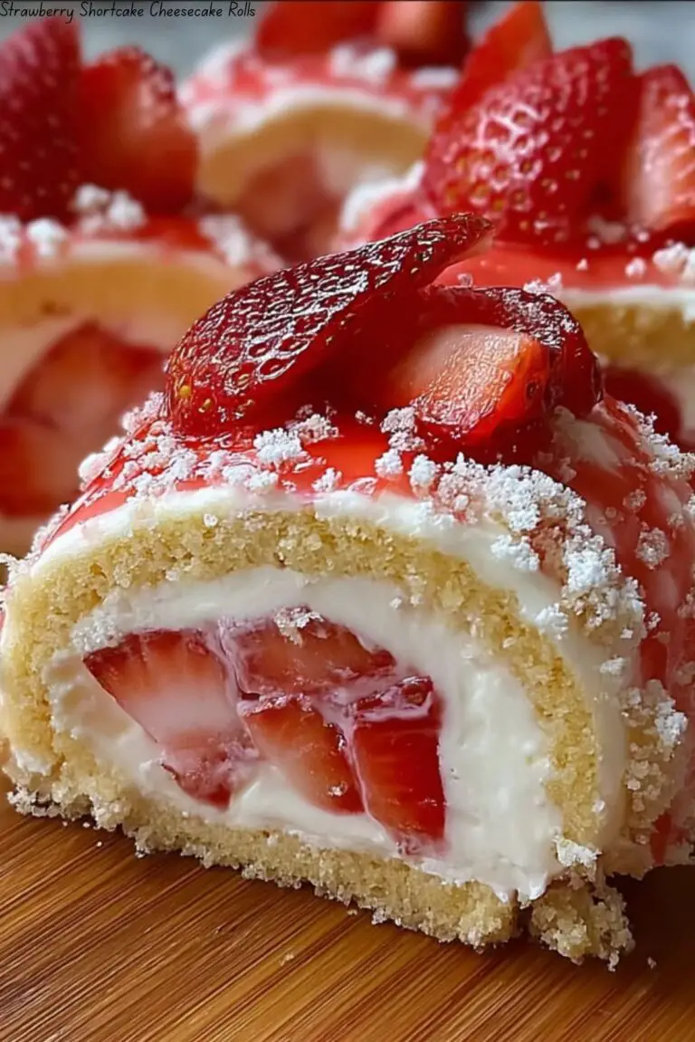 Strawberry Shortcake Cheesecake Rolls