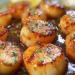 Honey Sriracha Scallops