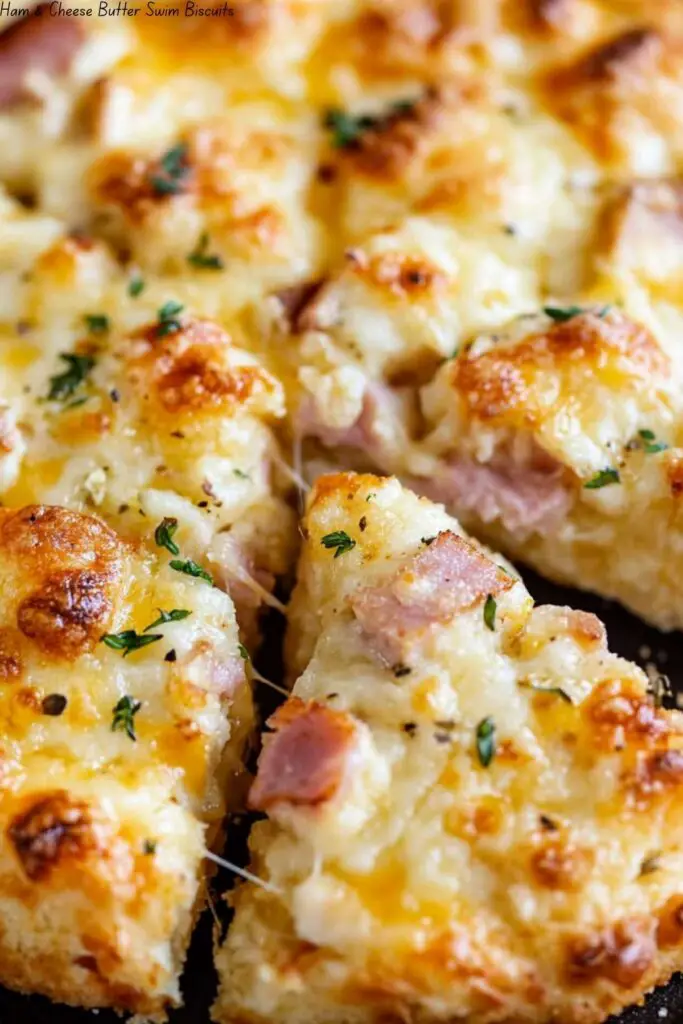 Ham & Cheese Butter Swim Biscuits