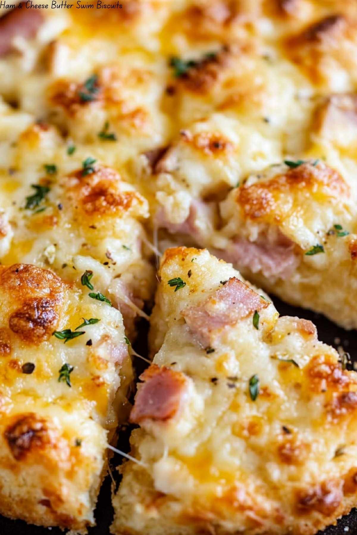 Ham & Cheese Butter Swim Biscuits