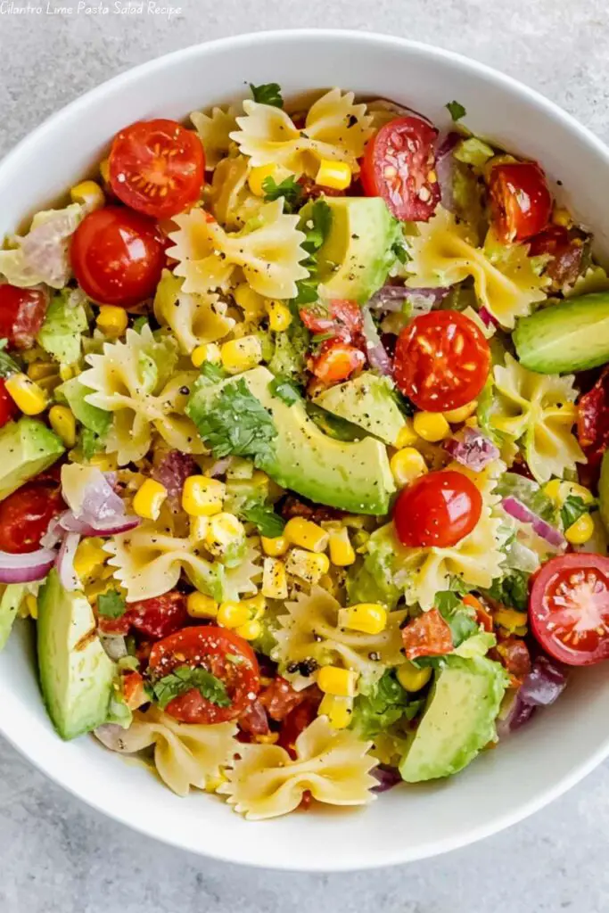 Cilantro Lime Pasta Salad Recipe