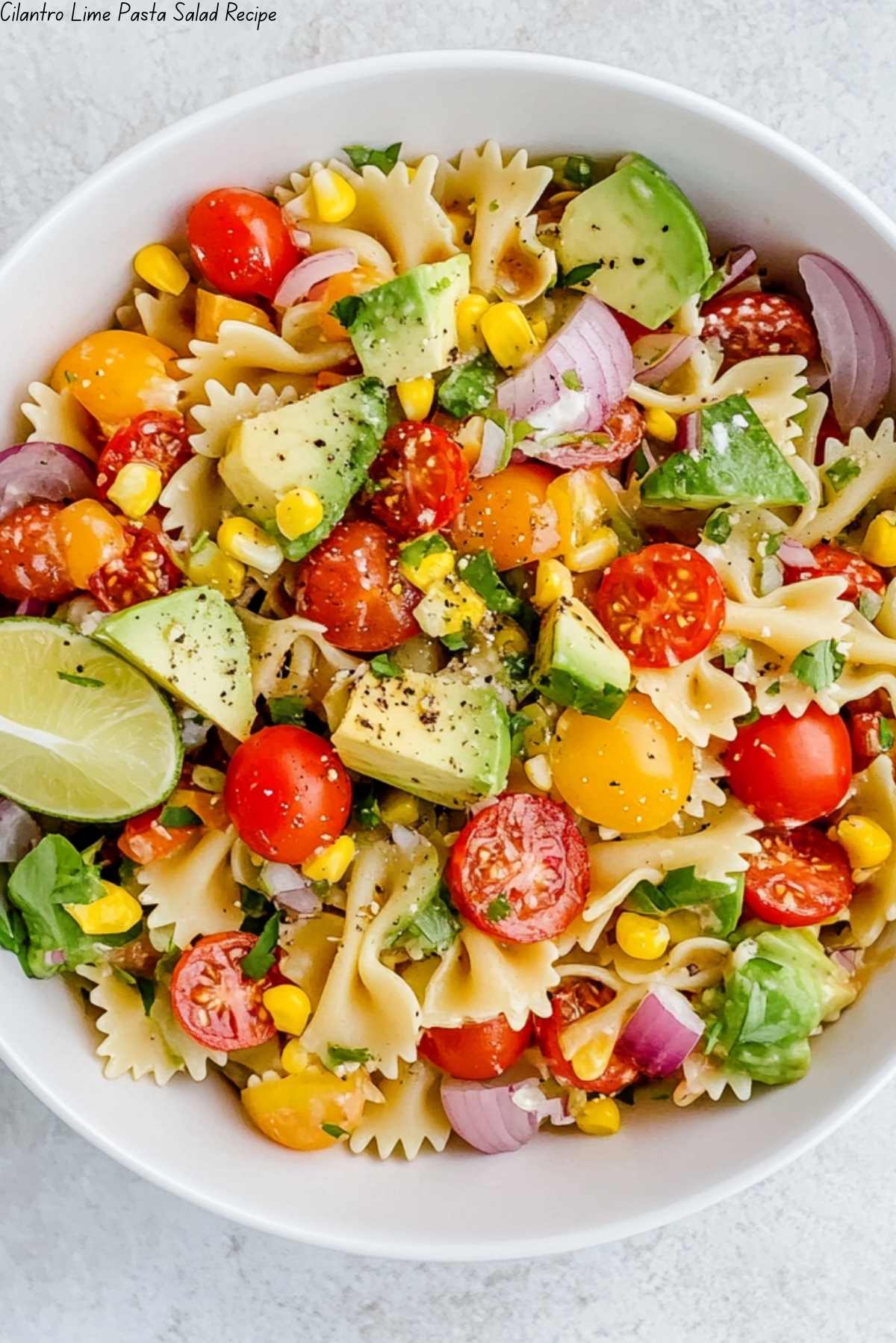 Cilantro Lime Pasta Salad Recipe