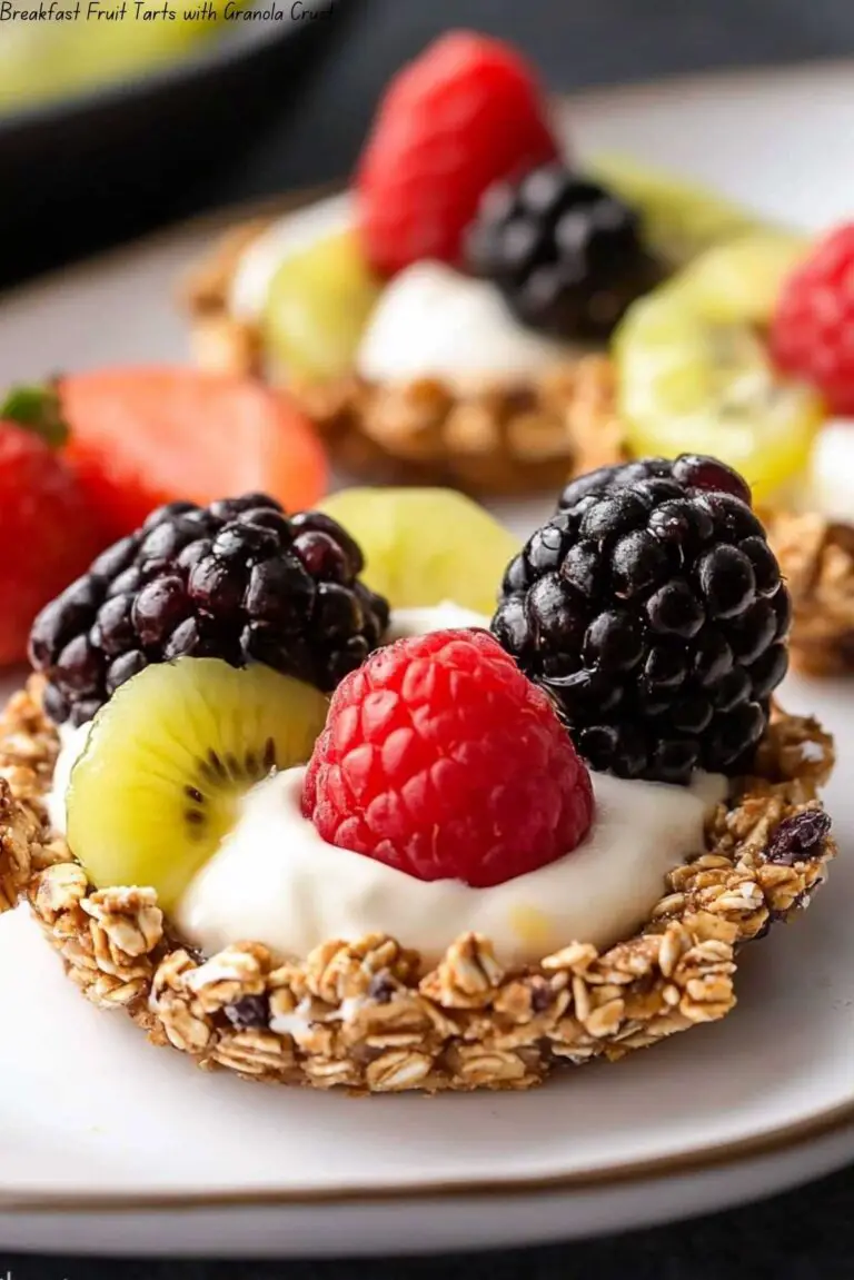 Breakfast Fruit Tarts with Granola Crust