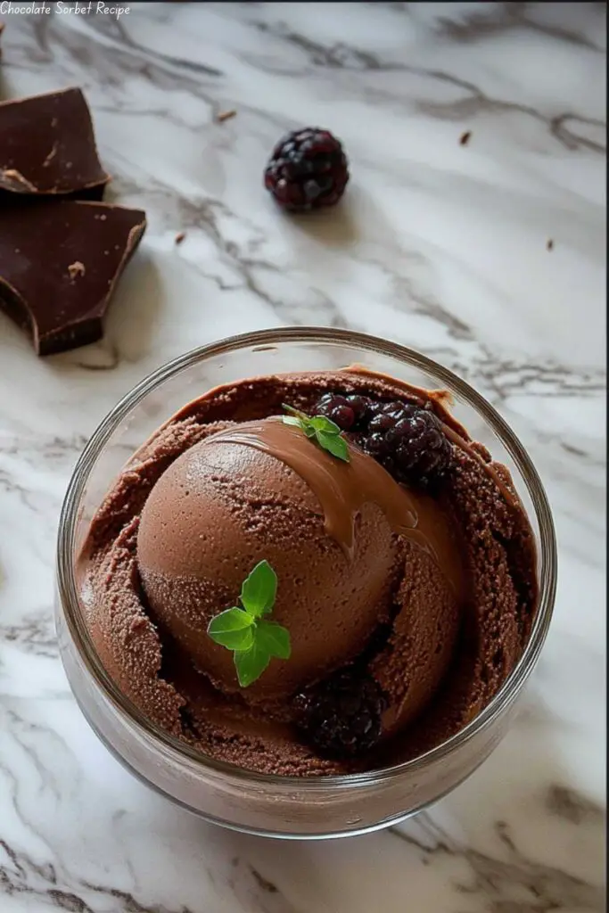Chocolate Sorbet Recipe