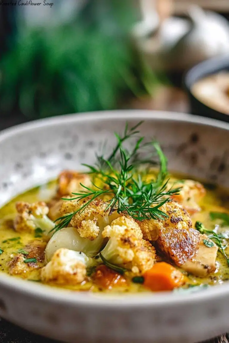Roasted Cauliflower Soup