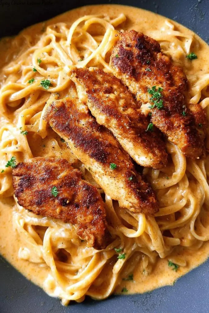 Spicy Chicken Lazone Pasta