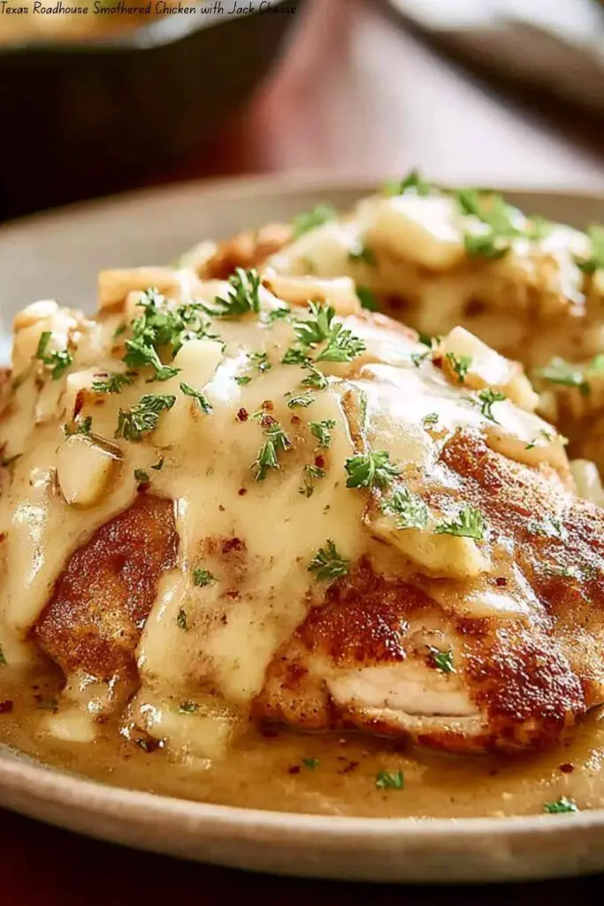 Texas Roadhouse Smothered Chicken with Jack Cheese