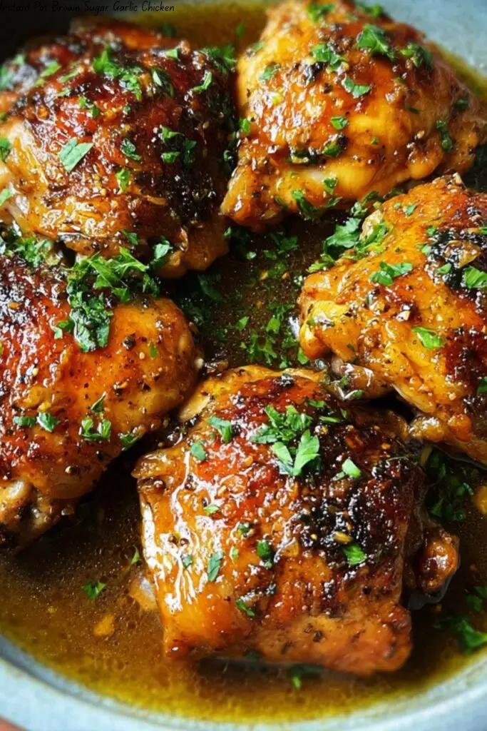 Instant Pot Brown Sugar Garlic Chicken