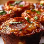 Deep-Dish Pizza Muffins Recipe