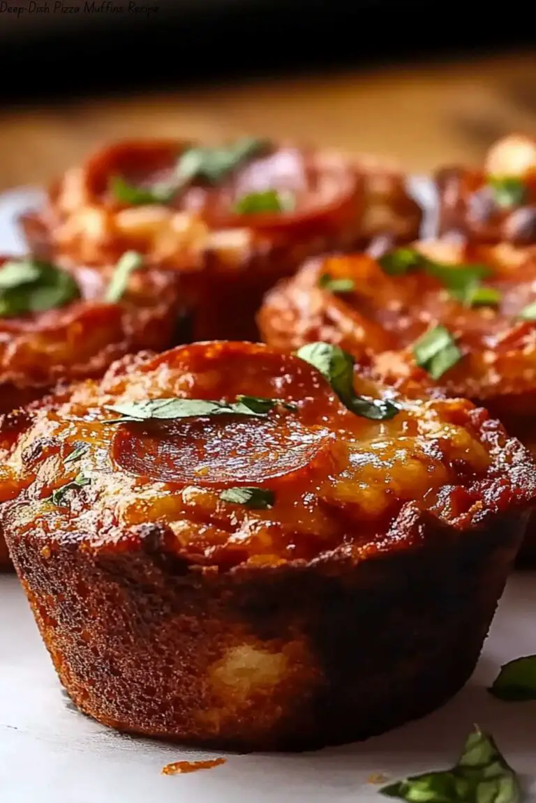 Deep-Dish Pizza Muffins Recipe