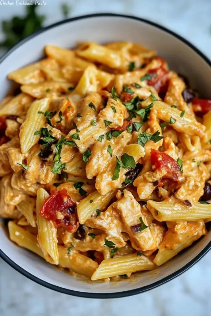 Chicken Enchilada Pasta