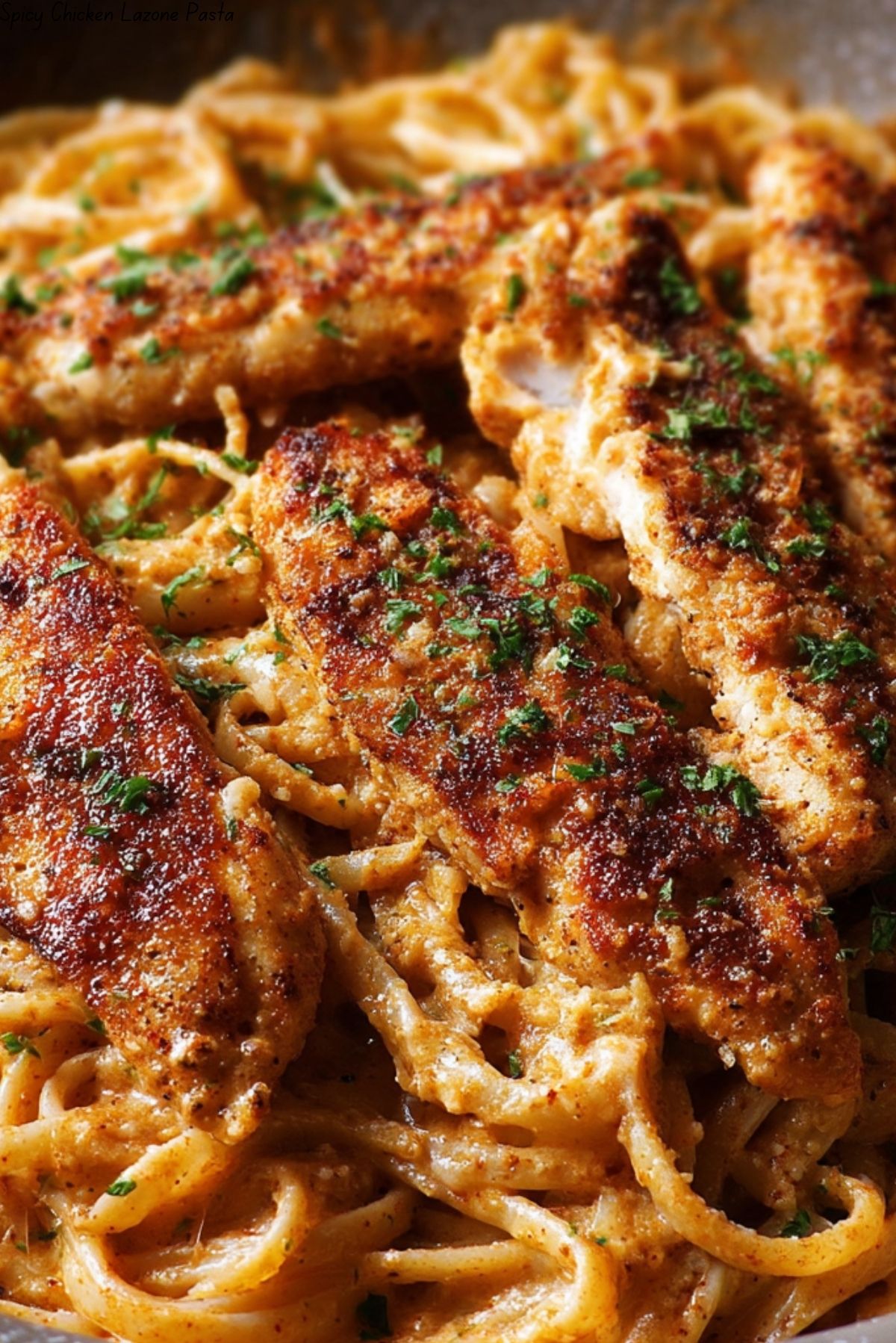 Spicy Chicken Lazone Pasta