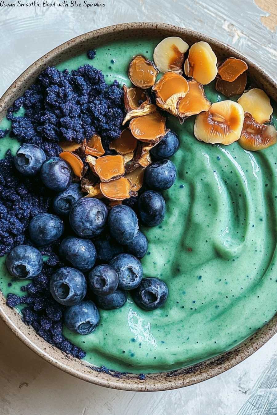 Ocean Smoothie Bowl with Blue Spirulina