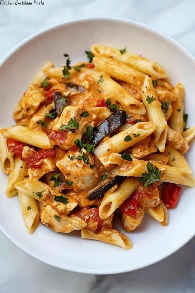 Chicken Enchilada Pasta